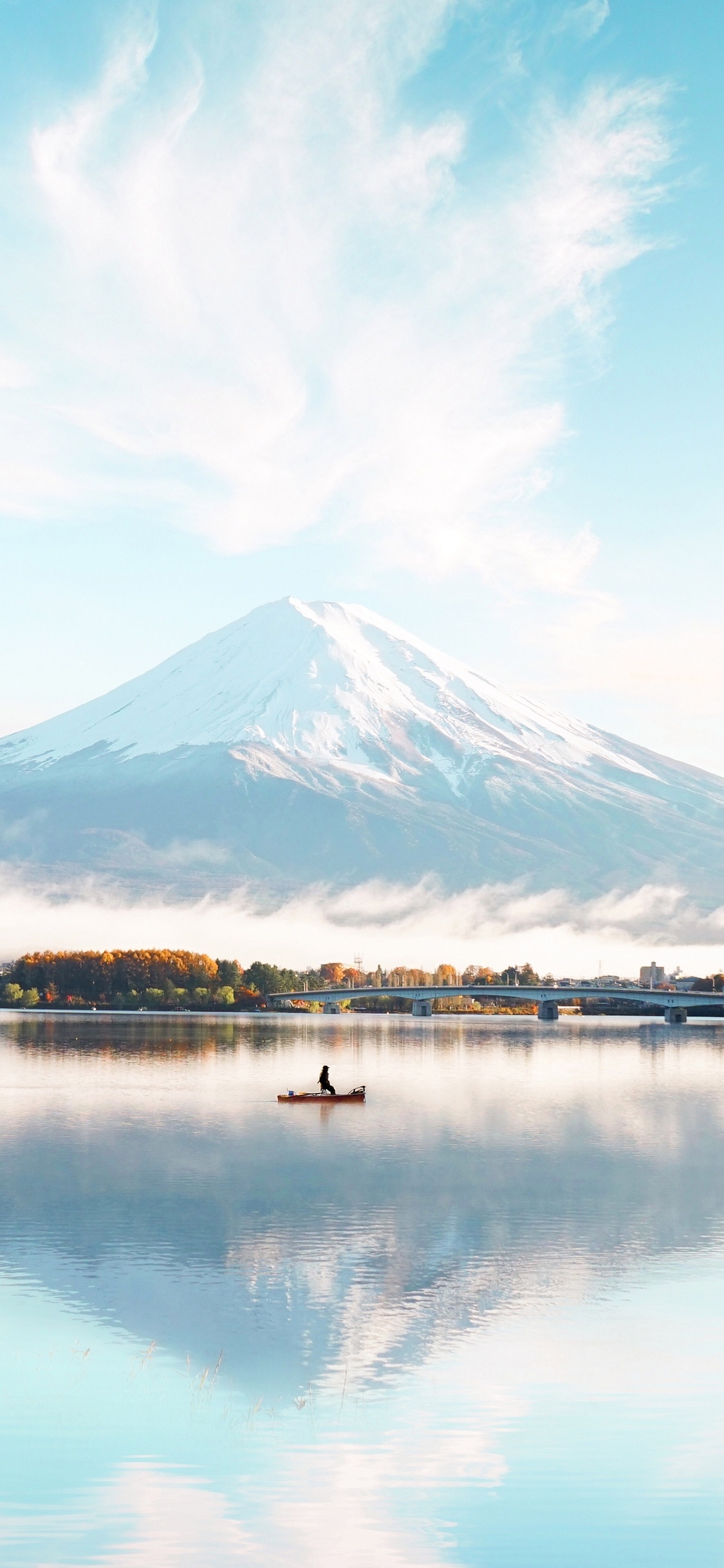 1130x2440 Mount Fuji Blue Bright Day 4k iPhone XS, iPhone iPhone X HD 4k Wallpaper, Image, Background, Photo and Picture, Phone