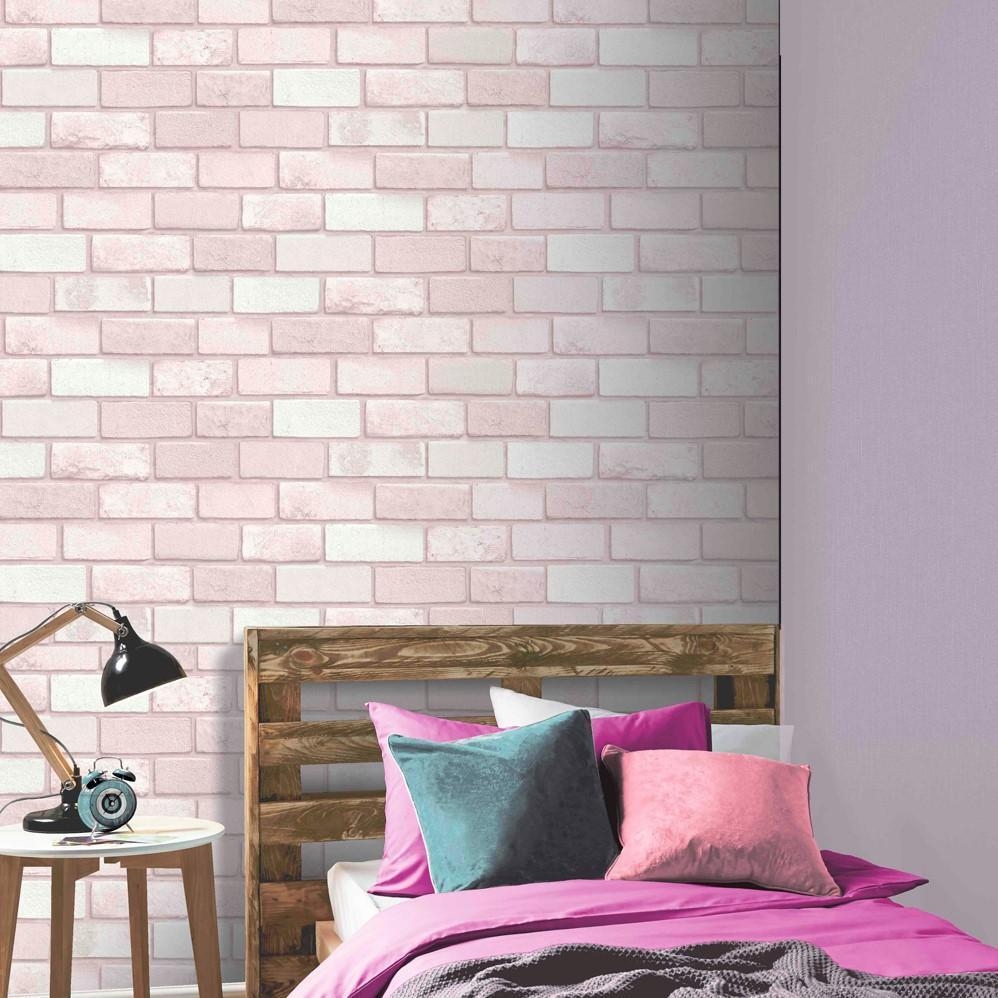 1000x1000 Diamond Pink Brick Wallpaper, Phone