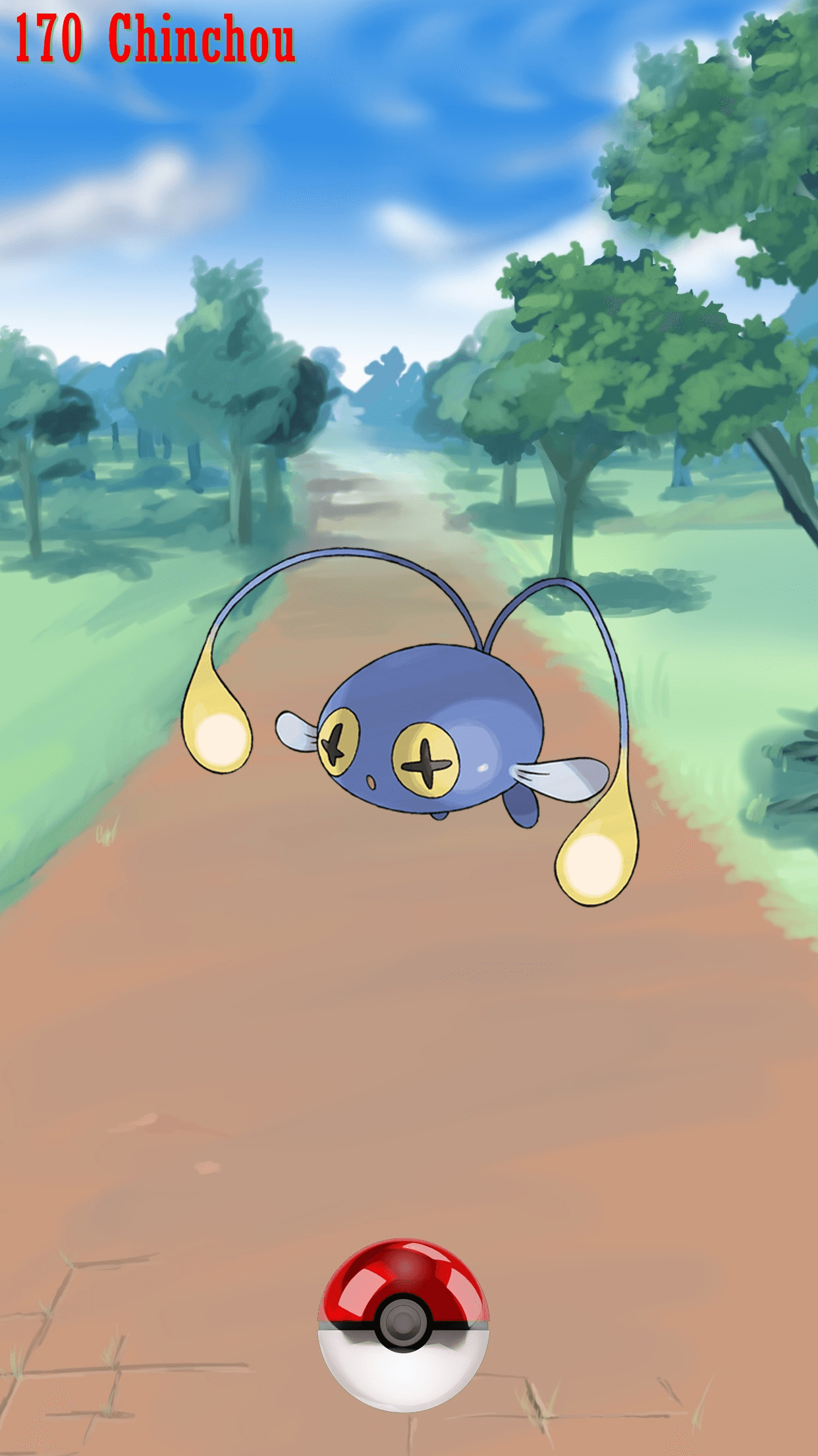 1250x2210 Street Pokeball Chinchou, Phone