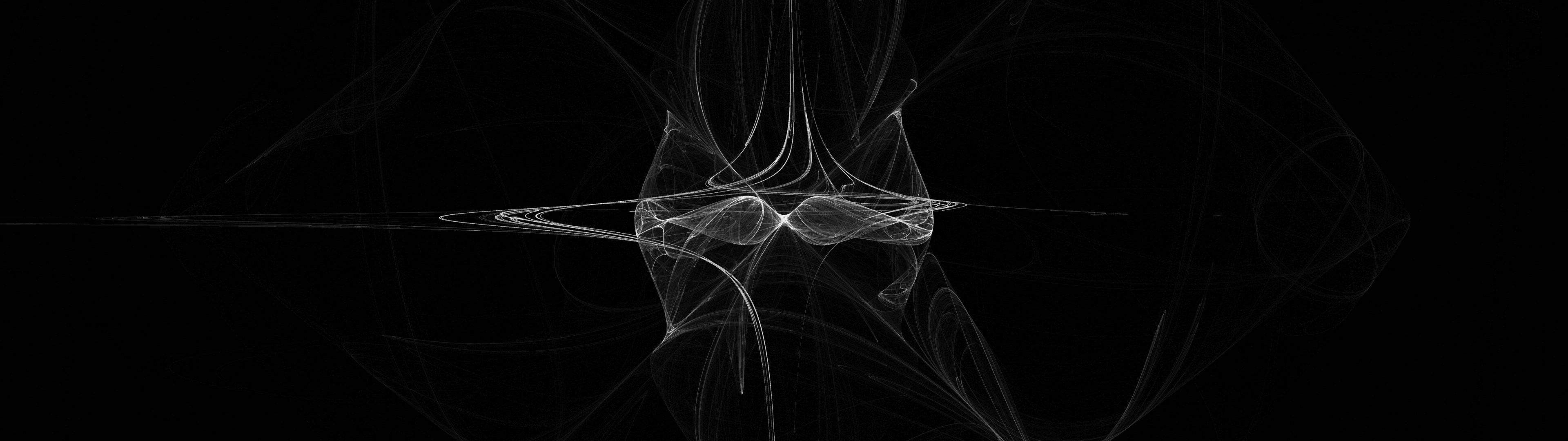 3840x1080 Download free Abstract Mist Lines Dual, Dual Screen