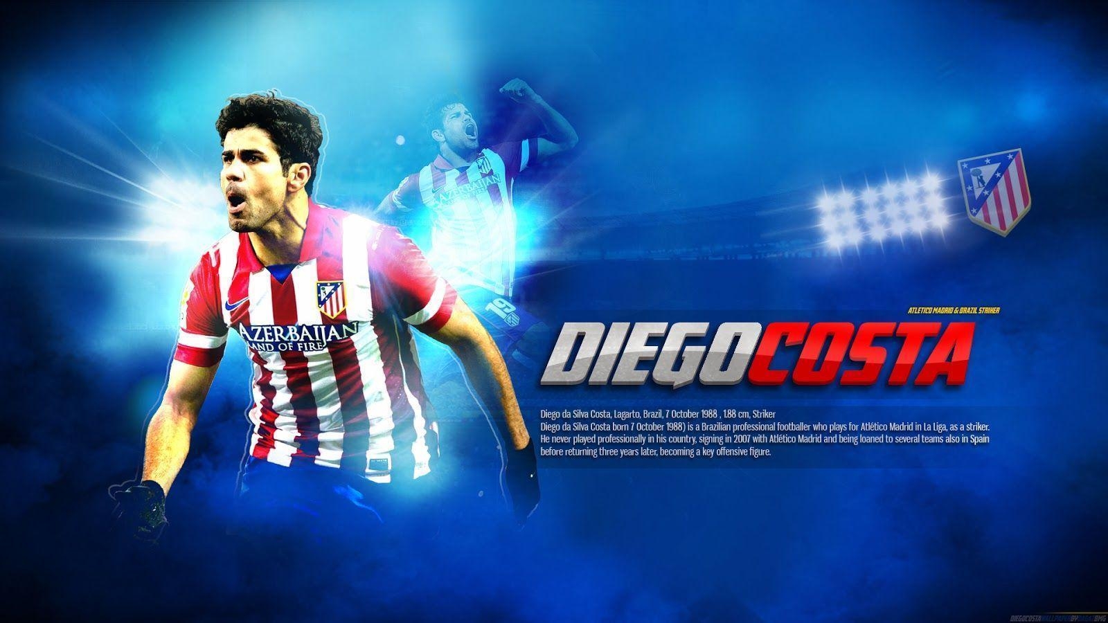 1600x900 diego costa atletico madrid wallpaper. Desktop Background, Desktop