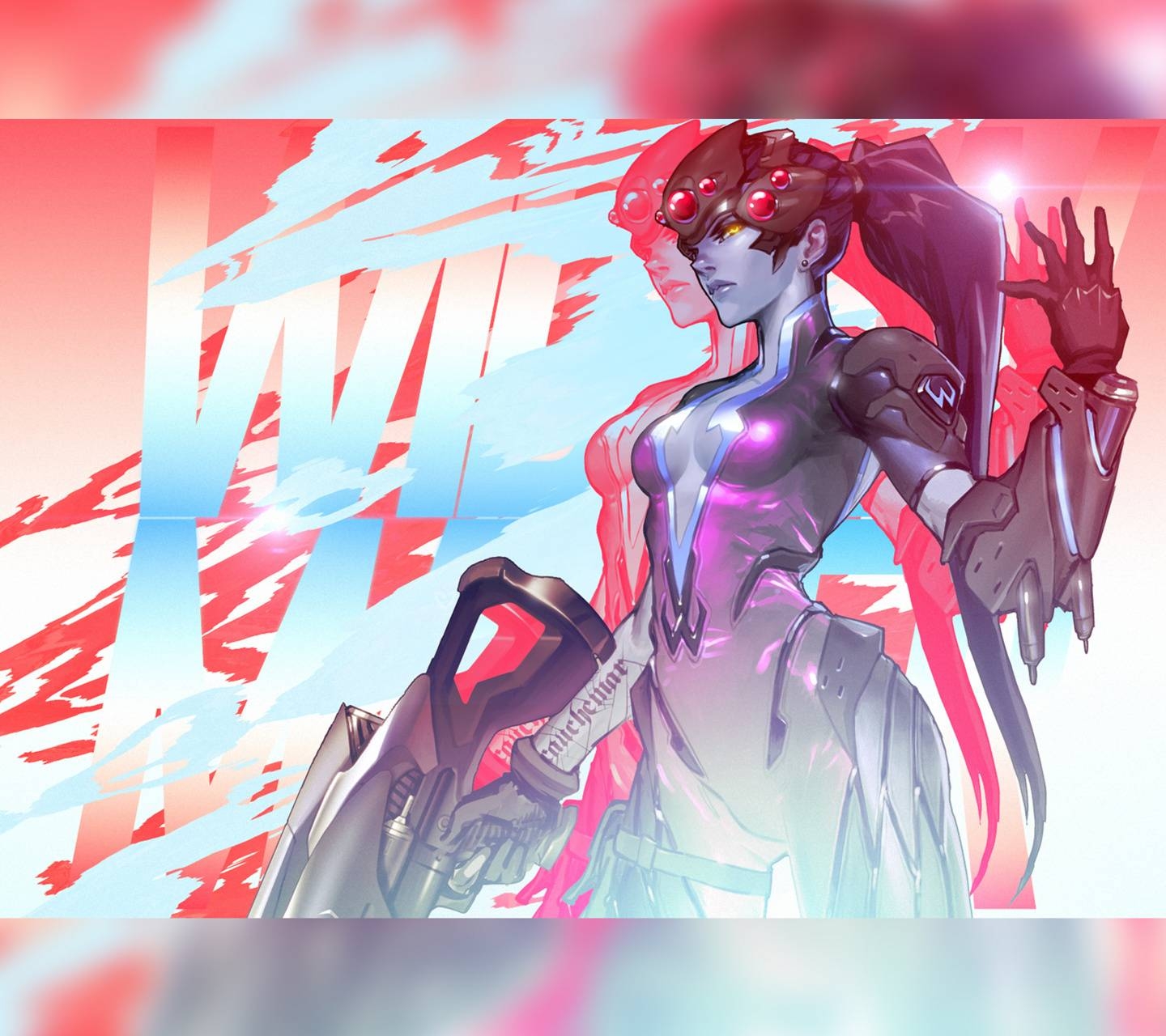 1440x1280 Overwatch Widowmaker wallpaper, Desktop