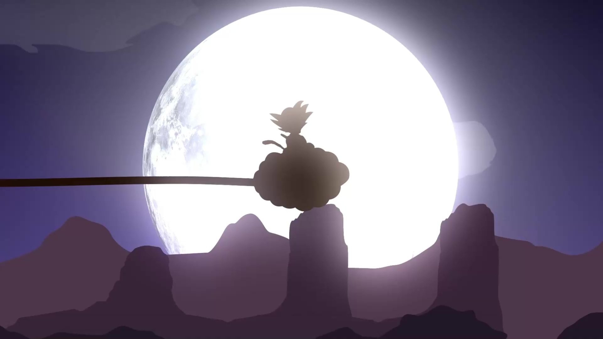 1920x1080 Kid Goku Flying Nimbus Live Wallpaper, Desktop