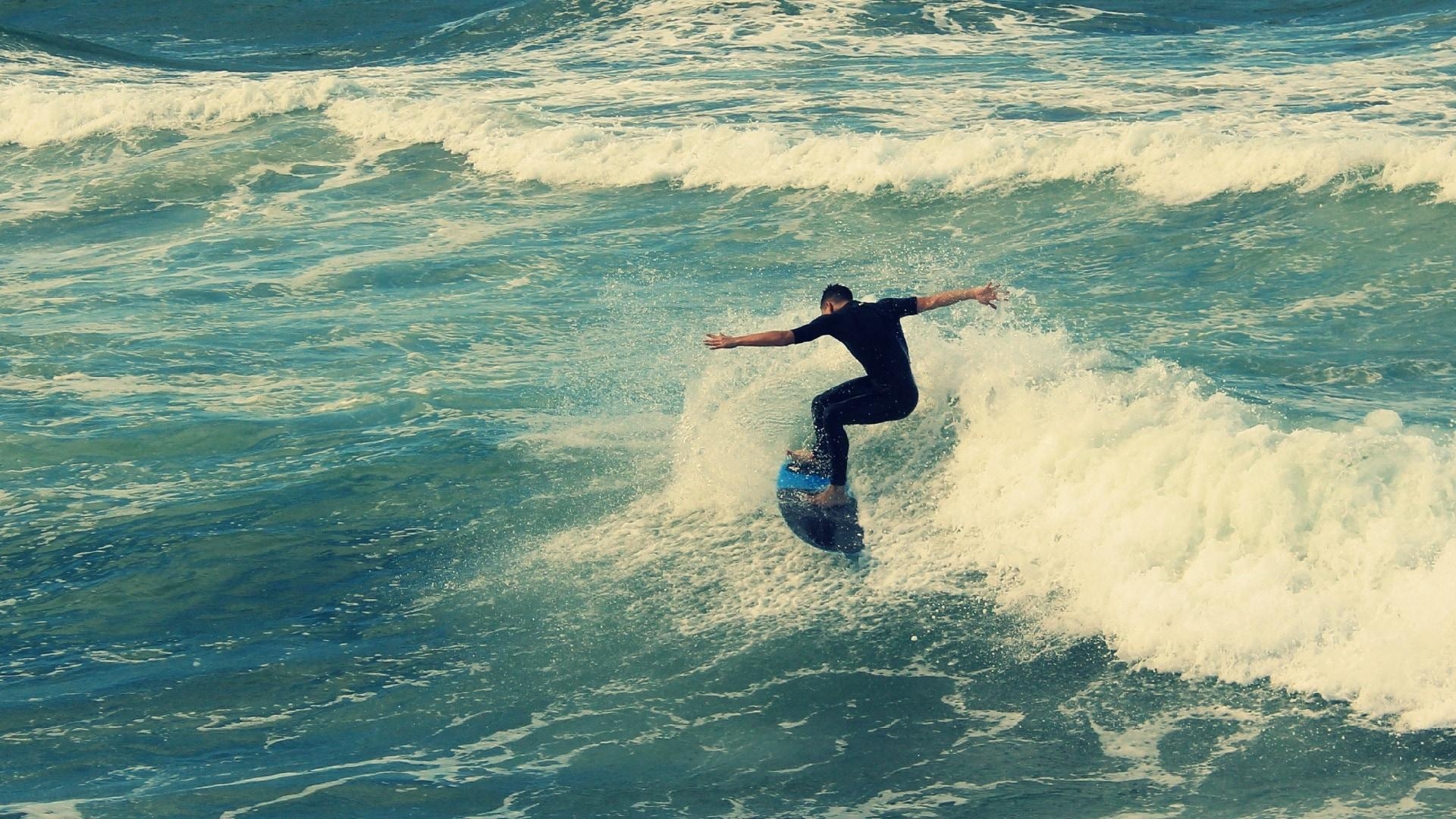 1920x1080 Surf, Beach, Surfing, Wave, Durban, wave, one person free image, Desktop