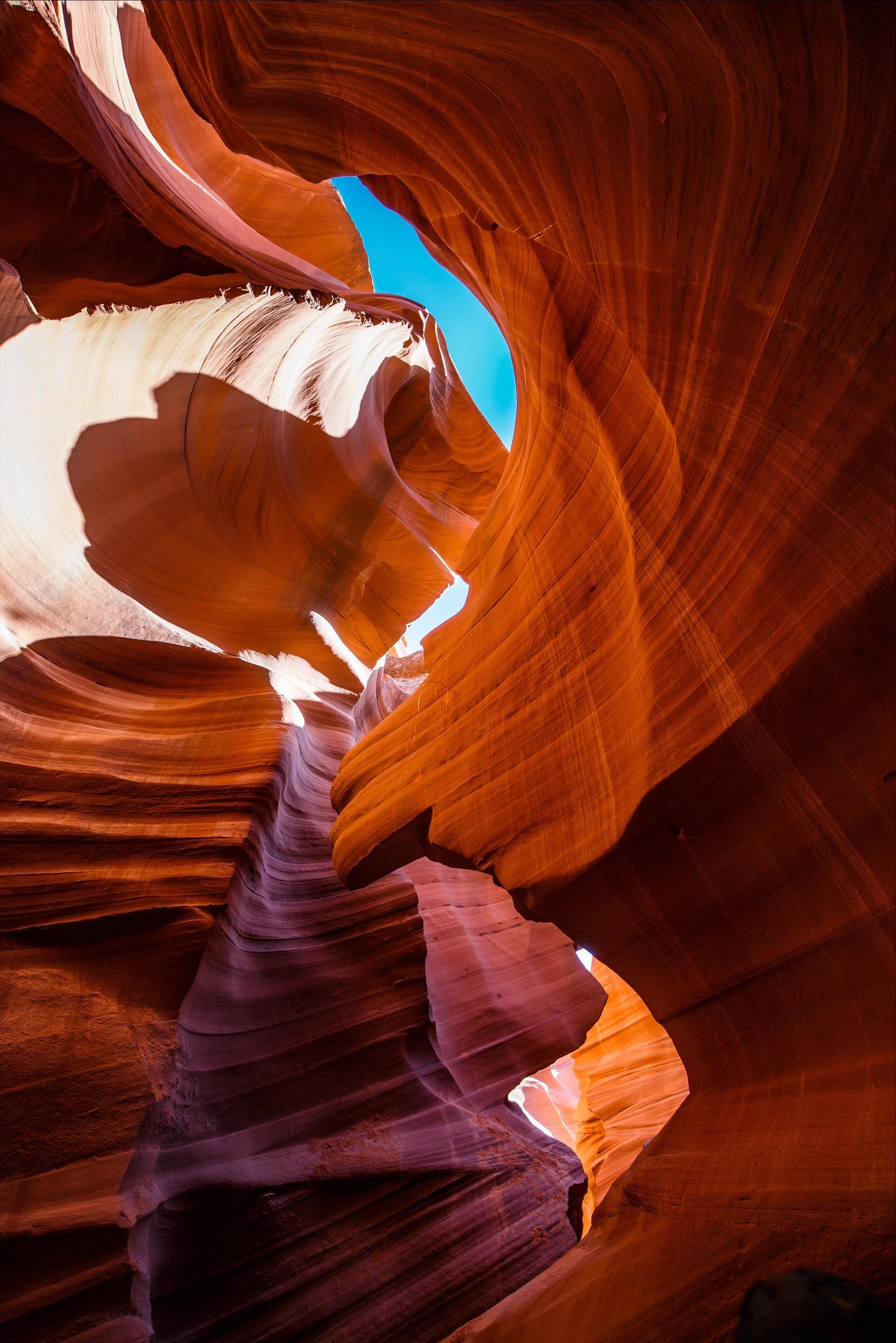 2180x3270 Colors and Layered Rock. Lower Antelope Canyon. Page, AZ. OC, Phone