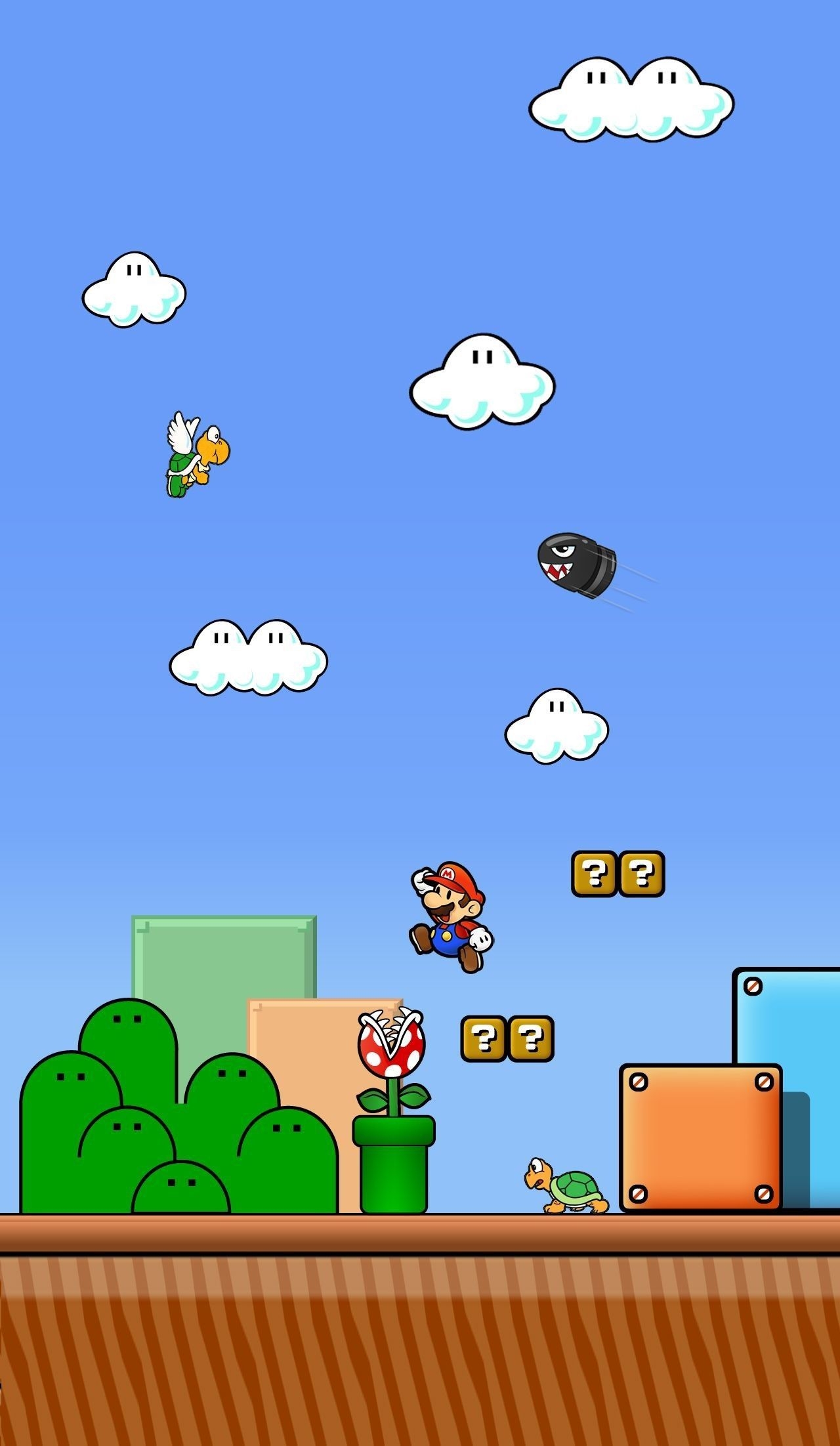 1280x2210 Mario iPhone Wallpaper. World wallpaper, Super mario games, Retro games wallpaper, Phone