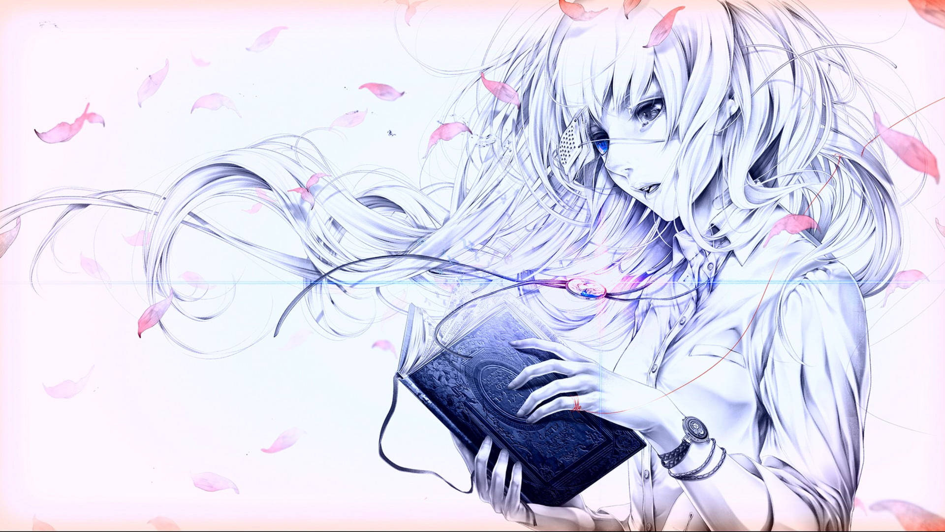 1920x1080 Download free Reading Girl Anime, Desktop