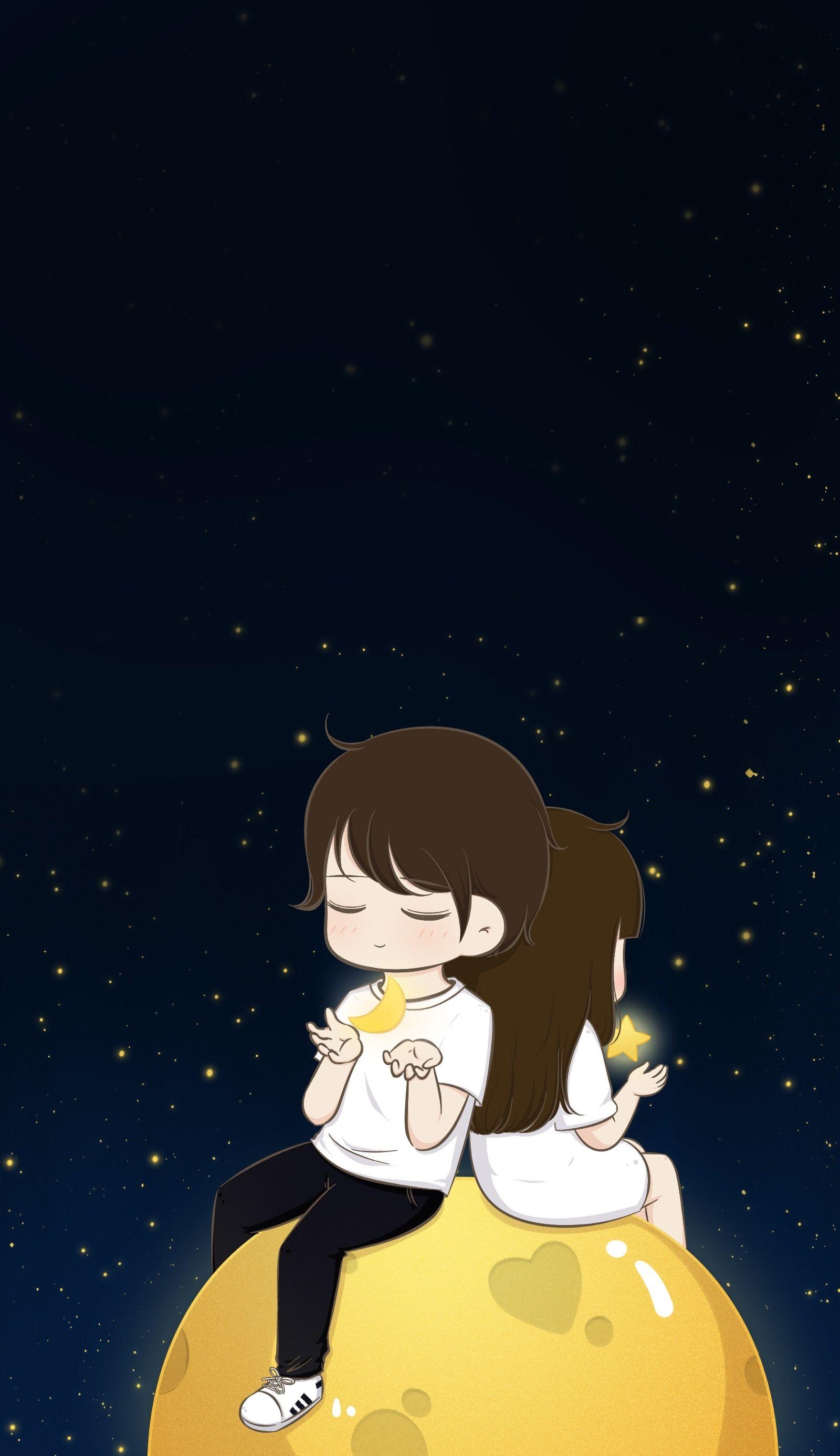 1600x2780 boys are moons girls are stars together they're something, Phone