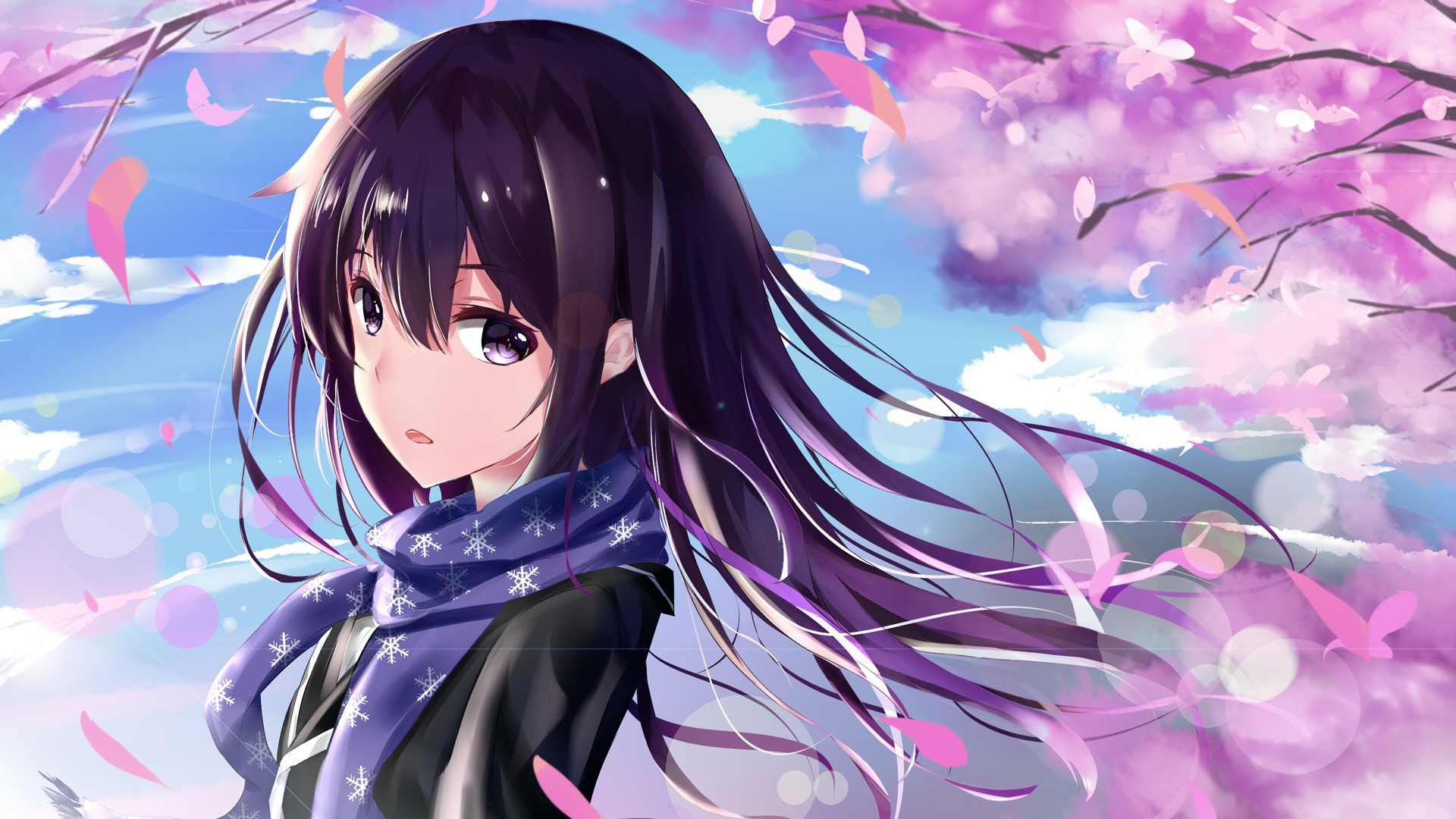 1920x1080 Anime Yahari Ore No Seishun Love Come Wa Machigatteiru Yukino Yukinoshita Florecer Purple Hair Long H. Anime kimono, Anime wallpaper 1920x Anime purple hair, Desktop