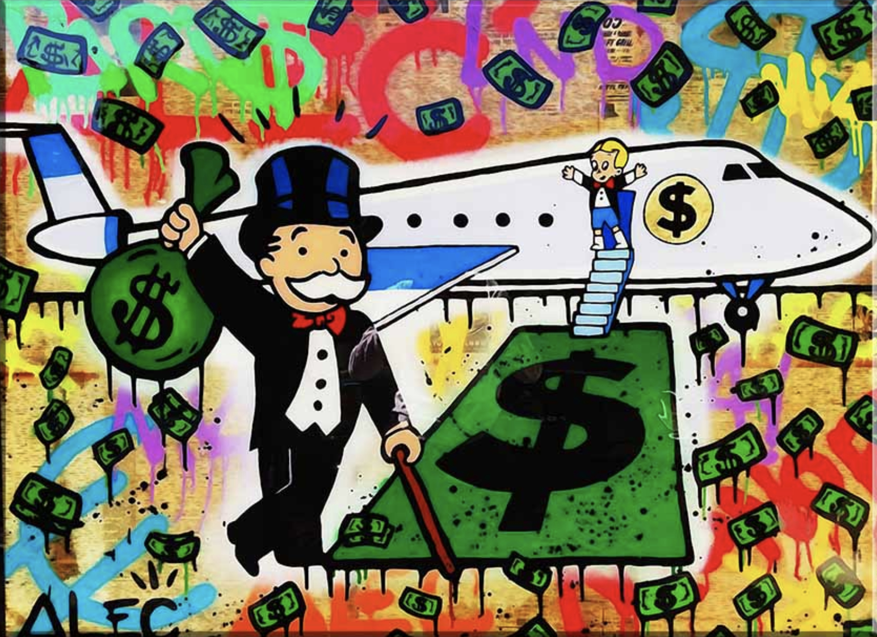 1770x1290 Lux Life. Oil painting on canvas, Urban wall art, Art, Desktop