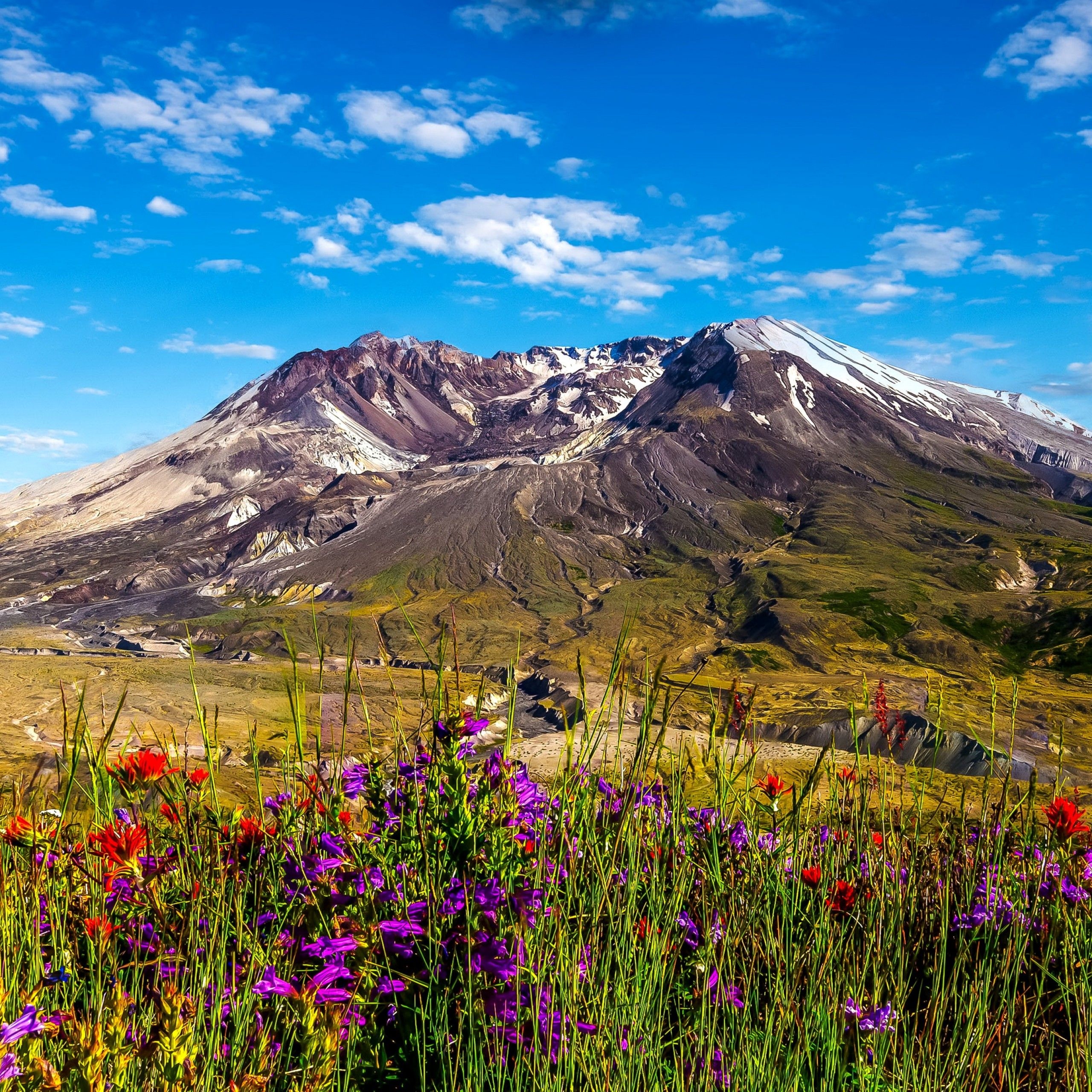 2560x2560 Wallpaper Mount St. Helens, Stratovolcano, Washington, HD, Nature, Phone
