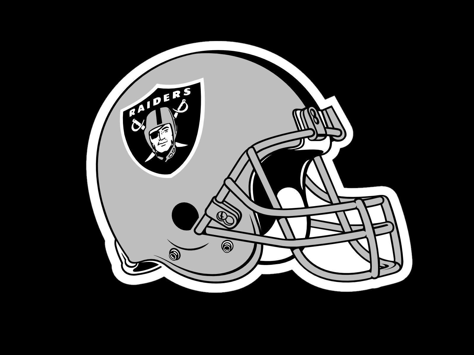 1600x1200 Oakland Raiders Helmet Logo On Black Background  DESKTOP, Desktop
