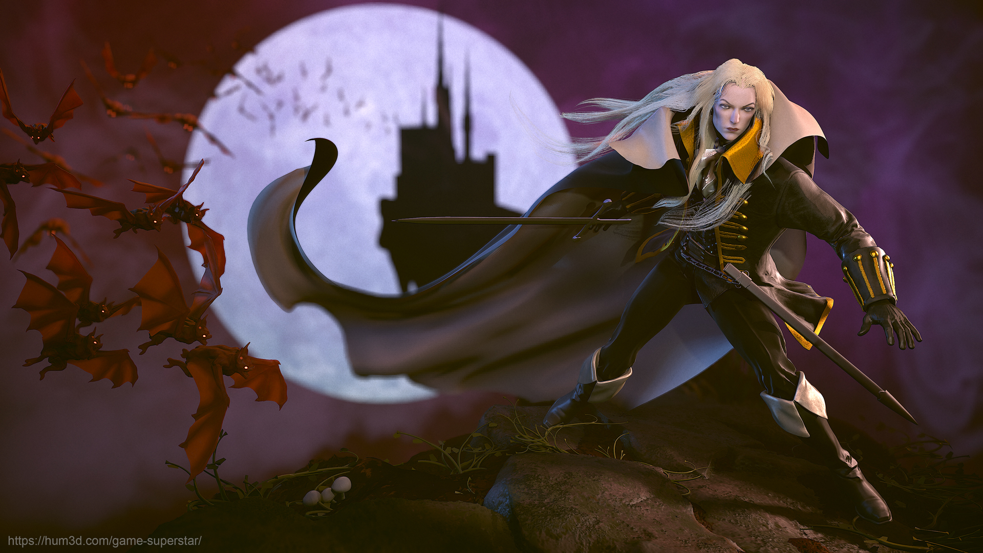 1920x1080 Castlevania Symphony of the Night: Alucard artist Mike Fudge, Desktop