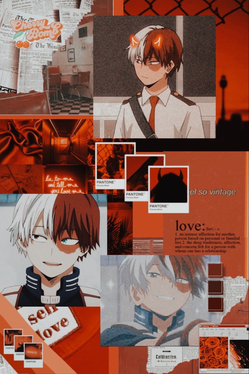 800x1200 aesthetic todoroki wallpaper, Phone
