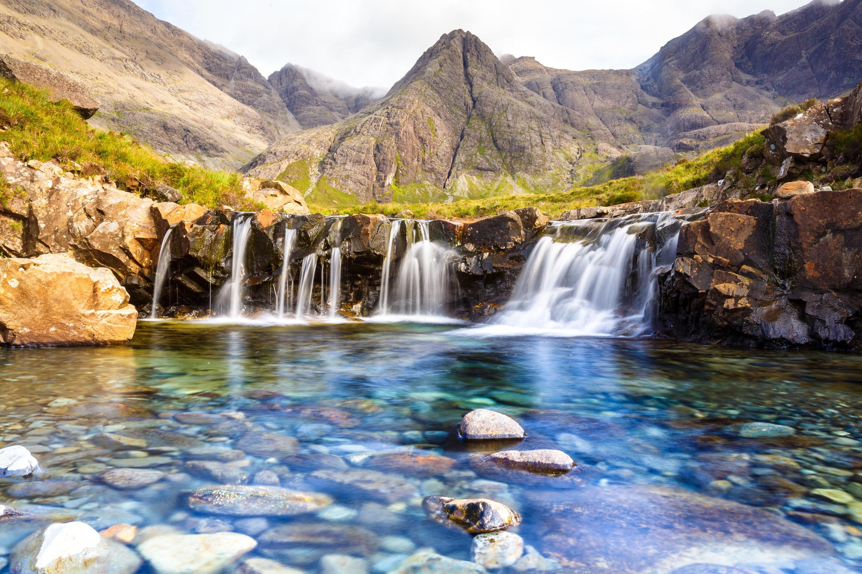 2880x1920 Wallpaper Fairy Pools, Waterfall, Isle of Skye, Scotland, HD, Nature, Desktop