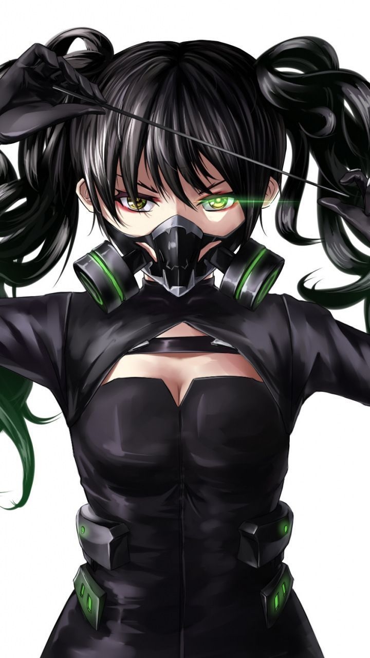 720x1280 Black dress, scarecrow, girls frontline, 720×1280 wallpaper. Anime gangster, Digital art anime, Girls frontline, Phone