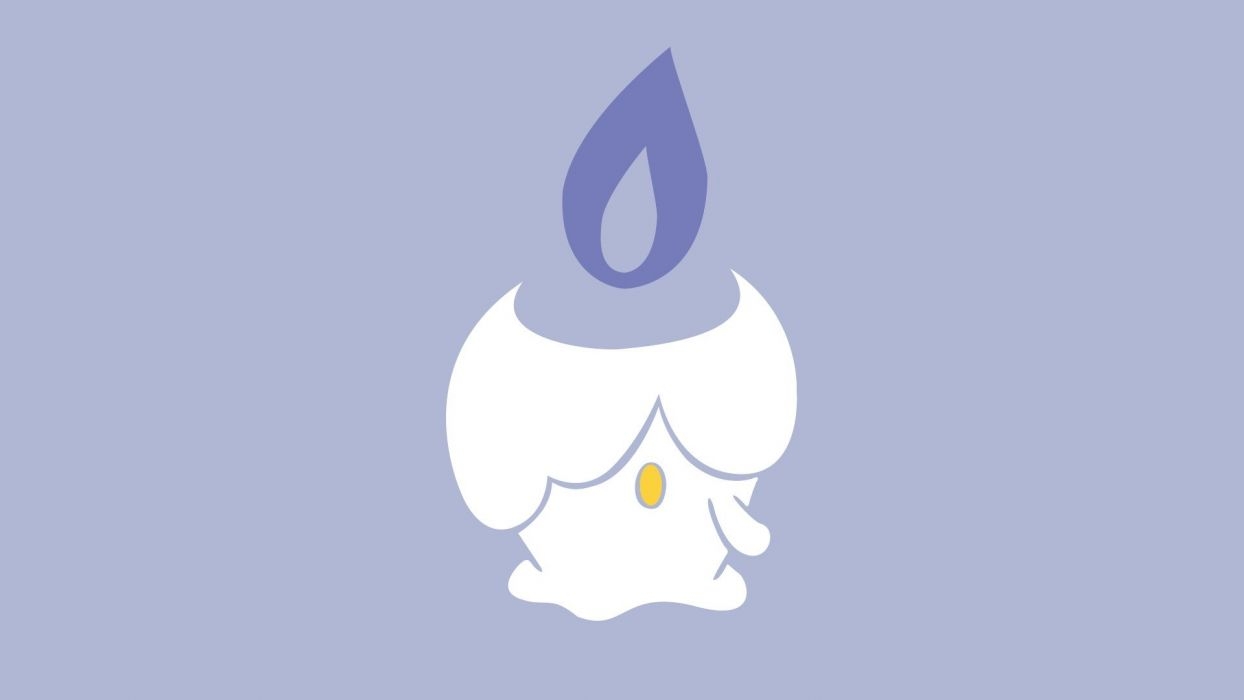 1250x700 Pokemon minimalistic fire purple Ghost Litwick wallpaperx1080, Desktop