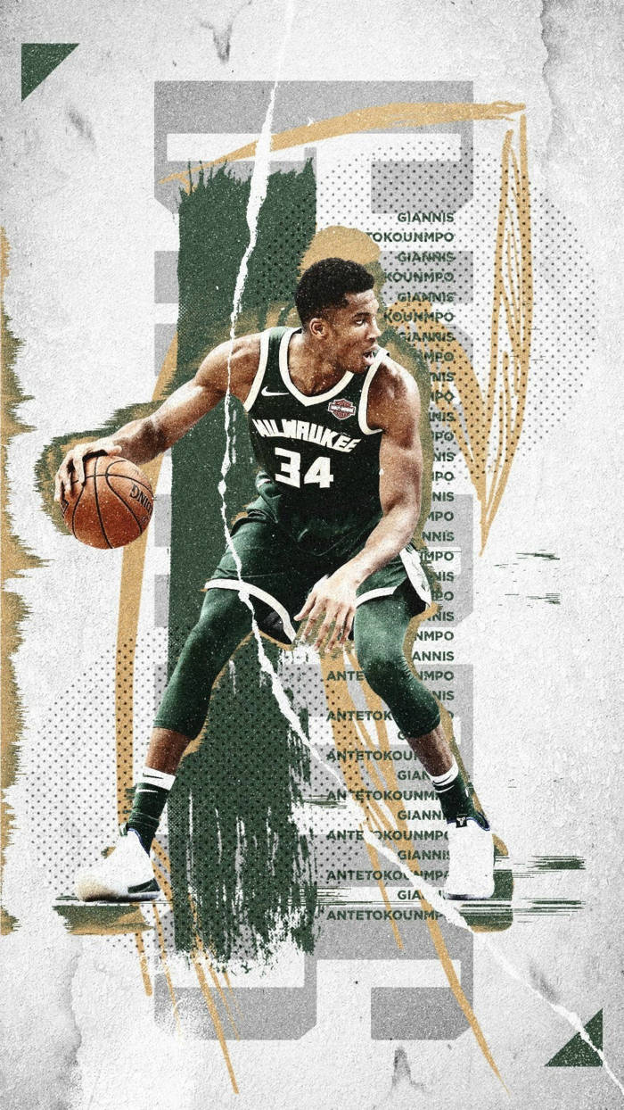 700x1250 Download Giannis Antetokounmpo Dribbling Cool Basketball iPhone Wallpaper, Phone