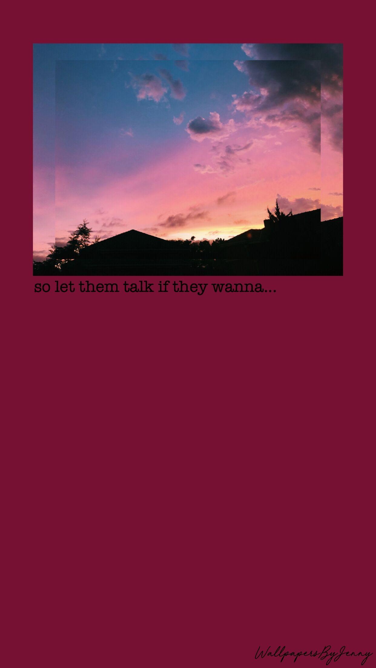 1250x2210 By: WallpaperByJenny #burgundy #red #sky #sunset #aesthetic #tumblr, Phone
